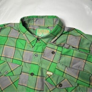 Dixxon Flannel Company Shirt Mens 2X The Auld Pub Green Plaid Button Up Irish